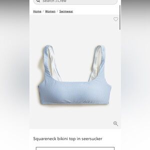 Women’s J. Crew Square Neck Bikini top and hipster bottoms
Medium